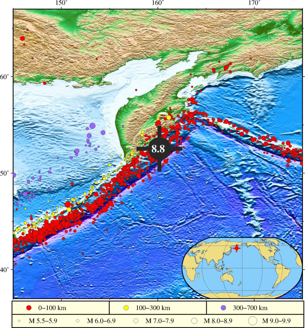 宏益配资 堪察加东岸远海8.8级地震引发海啸，预计对我国部分沿岸地区造成灾害性影响