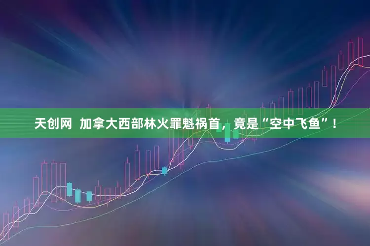 天创网  加拿大西部林火罪魁祸首，竟是“空中飞鱼”！