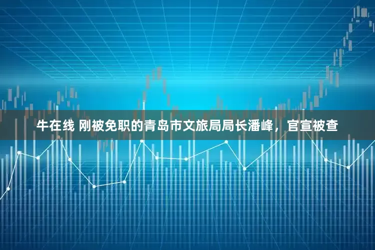 牛在线 刚被免职的青岛市文旅局局长潘峰，官宣被查